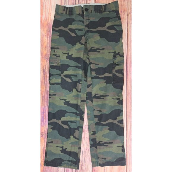 Dickies Flex Camo Regular Straight Cargo Pants 32x32 Army Green Camo - Picture 1 of 10